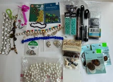 Mixed Lot of Beads: Cards, Tubes, Strings & Loose, Crafting and Jewelry Making