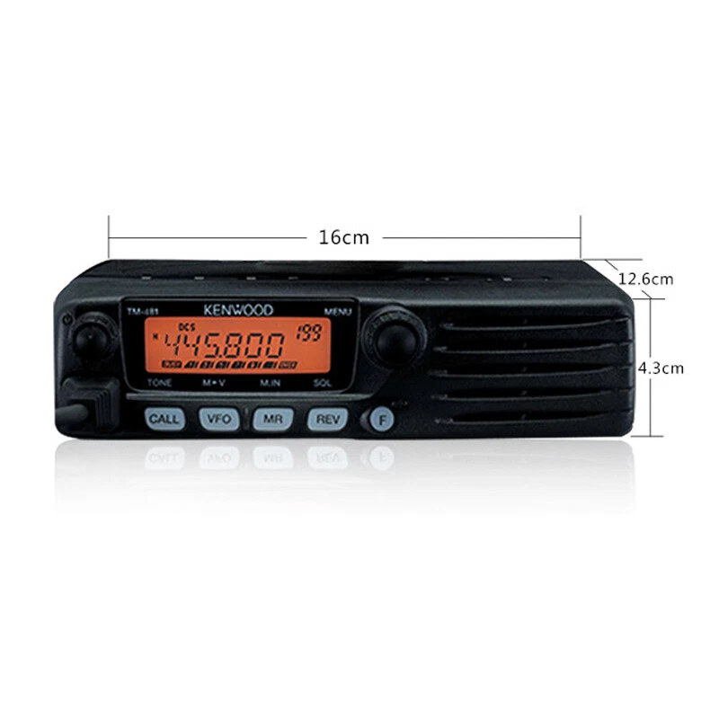 65W TM-281A 136-174MHZ Transceptor FM Radio Móvil Coche Estación de Radio 10-50KM VHF Foto 4 de 4