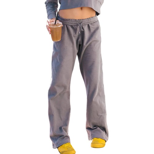 Womens Baggy Wide Leg Sweatpants Drawstring Low Waisted Jogger Soft Yoga Pants - Picture 26 of 37