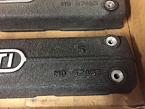 Vintage Maserati V8 cam covers