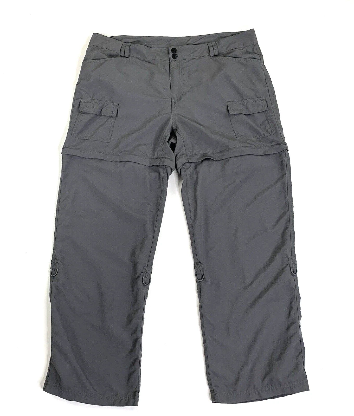 Magellan Womens Convertible Cargo Pants Roll Cuffs Lightweight Fishing Outdoors