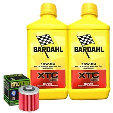 Set Entretien Huile Bardahl XTC 15W50 Filtre pour Yamaha XV535 Dx Virago � 1998>
