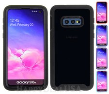 For Samsung Galaxy S10e - Dual Layer ShockProof Armor Cover Case w/Clear Back