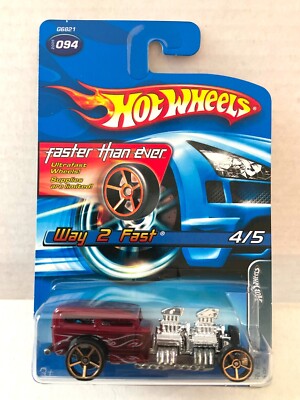Hot Wheels FASTER THAN EVER FTE - WAY 2 FAST - 2005 Pin Hedz Series #094