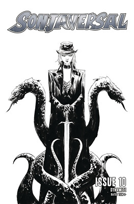 Sonjaversal #10 Incentive Jae Lee Black & White Cover