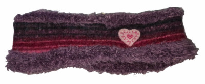 Stirnband, Kidcap by Bauer Germany | 54 | Lila gestreift mit Herz