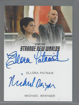 Star Trek Strange New Worlds Season 2 Patnaik/Benyaer dual autograph