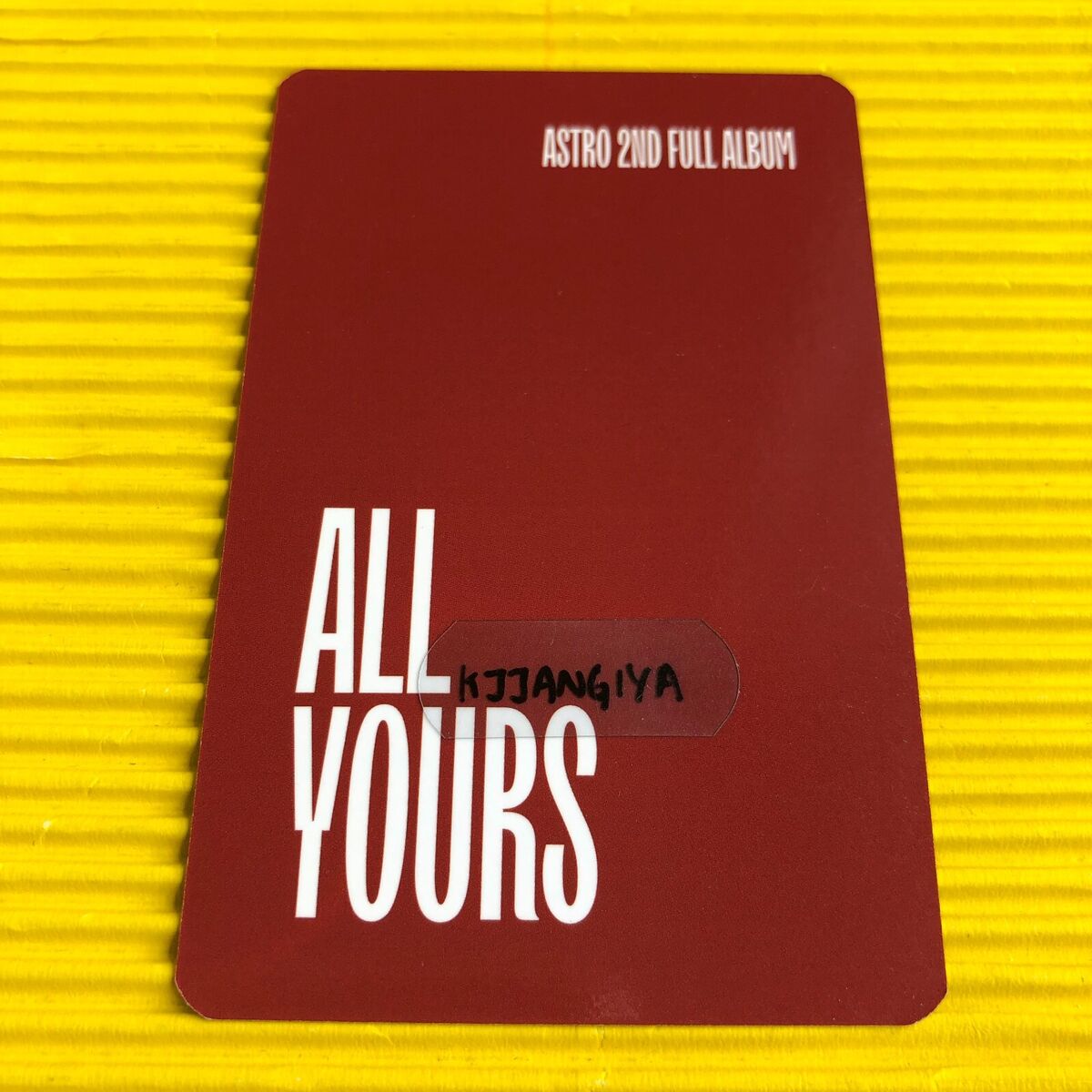 ASTRO 2nd Album All Yours Apple Music Official Photocard ASTRO 2nd Album All Yours Apple Music Official Photocard