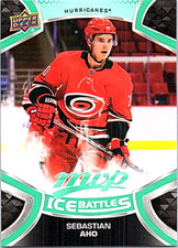 2021-22 Upper Deck Hockey Ice Battles #44 Sebastian Aho Hurricanes