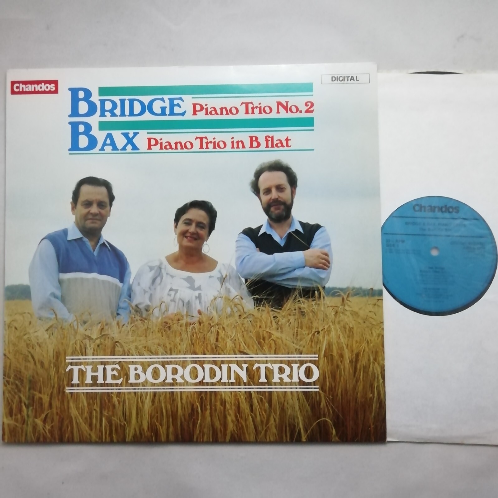 Chandos LP ABRD 1205: Bridge / Bax - Piano Trios / The Borodin Trio