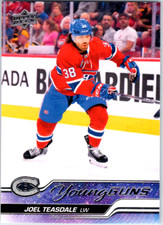 JOEL TEASDALE 2023-24 Upper Deck Series 2 YOUNG GUNS RC Canadiens #459