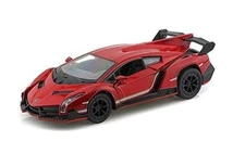 Brand New 5" Kinsmart Lamborghini Veneno Diecast Model Toy Car 1:36 Red