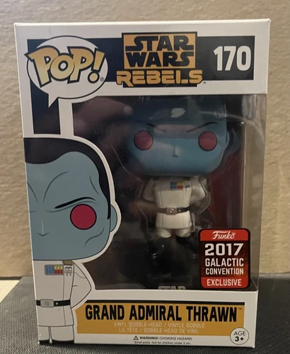 FUNKO POP! STAR WARS REBELS GRAND ADMIRAL THRAWN #170, 2017 GALACTIC CONVENTION