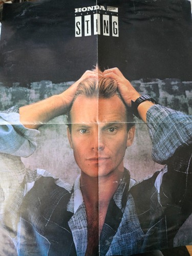Sting - Programma Concerti Rockbill - Pieghevole in Poster (17x22)! - Foto 2 di 2