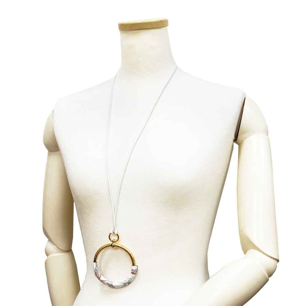 （HERMES）Loop Della Cavalleria pendant HERMES Della Cavalleria Loop Gran Pendant / Necklace Swift