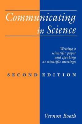 Communicating in Science Booth Paperback Cambridge University Press 2e