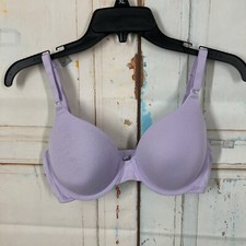 Fruit of the Loom Cotton Blend Bra Purple Size 36B FT797 Back Close