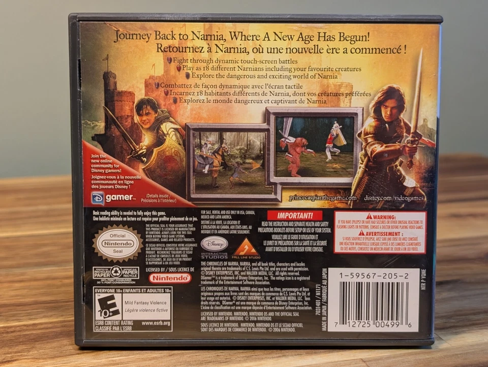 Nintendo DS Chronicles of Narnia: Prince Caspian - Complete in Box w/ Manual - Image 3 of 4