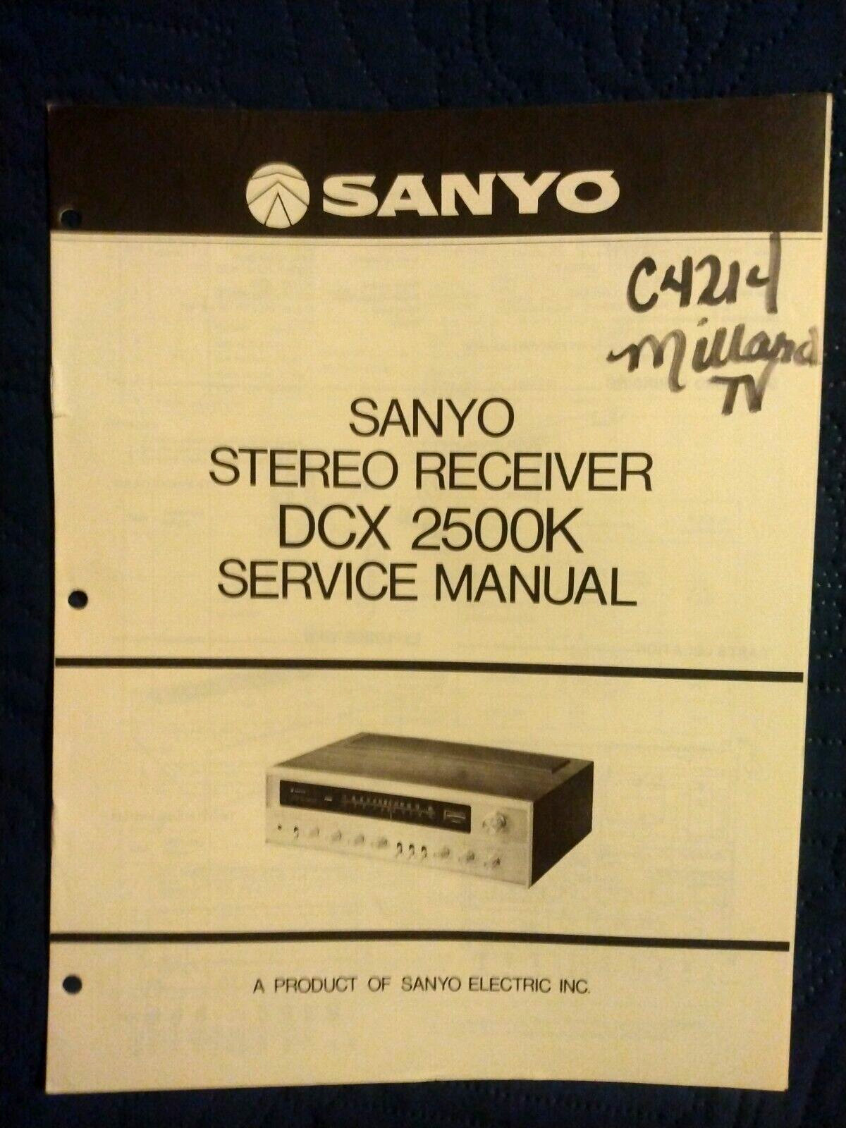 Sanyo DCX-2500K vintage audio equipment - eBay listing photo 1