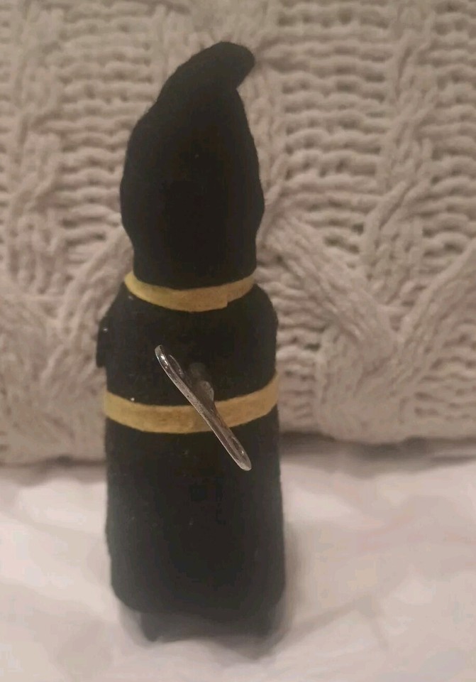 Antique Schuco Windup Monk Drinking Beer in Felt Clothes WITH Key Works