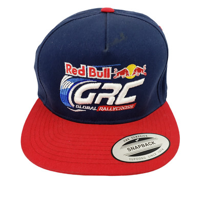 Red Bull Embroidered Flat Bill Snapback Mesh Hat Cap Gray Yupoong Trucker Racing Yupoong Red Bull Embroidered Flat Bill Mesh Snapback GRC  main image 3