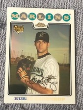2008 Topps Chrome #218 Burke Badenhop Refractors Florida Marlins