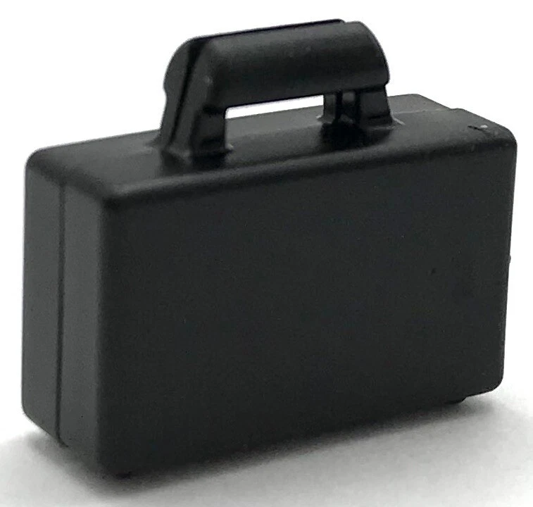 Lego New Black Minifigure Utensil Briefcase Suitcase Part