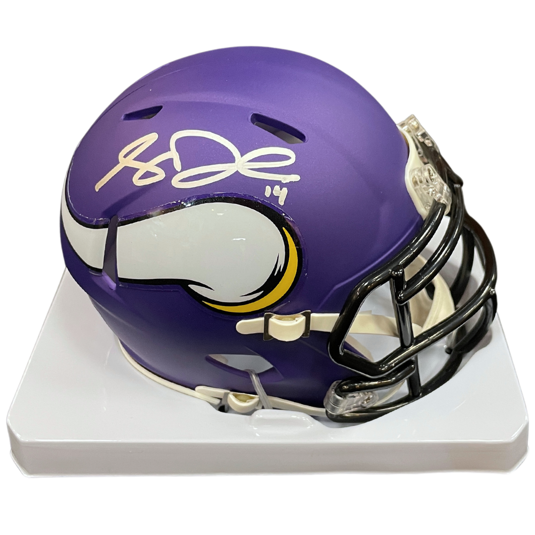 Sam Darnold Autographed Minnesota Vikings Speed Mini Helmet Signed