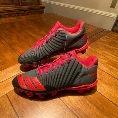 Adidas Athletic Cleats Black + Red Men's 10.5 | eBay