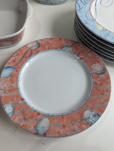 Vintage Wedgwood Variations Porcelain Plates Teapot Serving Dish & More Lot 1998 - Picture 10 of 16