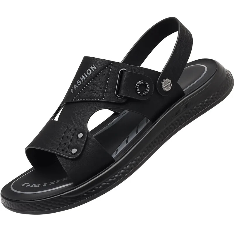 SAOLA Ciabatte uomo suola morbida antiscivolo sandali estivi pelle tempo libero scarpe spiaggia