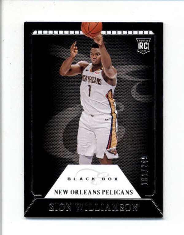 ZION WILLIAMSON 2019/20 CHRONICLES ELITE BLACK BOX #334 ROOKIE #182/249 BD3581