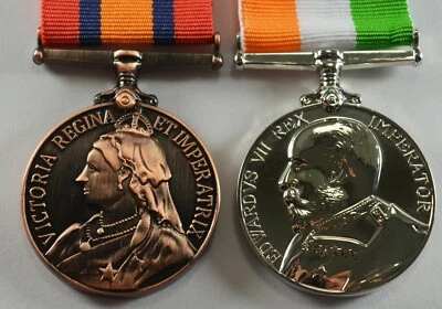 King and Queen's South Africa War Medal Replicas. Victoria, Edward VII, Boer War