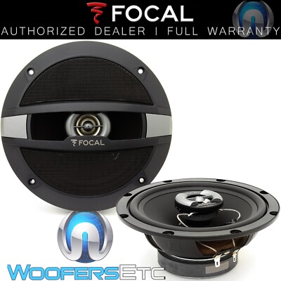 FOCAL AUDITOR R-165C 6.5'' 2-WAY 240W MAX COAXIAL SPEAKERS BUILT IN TWEETERS NEW