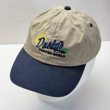 Mohns Baseball Cap Hat Mens Adjustable Khaki Navy Dustys Camper World Logo