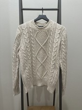 Polo Ralph Lauren Men  s Medium Cotton/Linen Fisherman Sweater