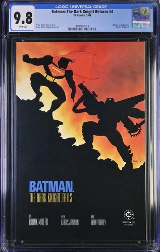 Batman: The Dark Knight Returns #4 (1986) CGC Grade 9.8 WHITE Pages DC Comics