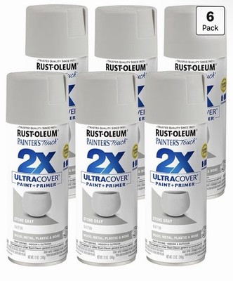 Rust-Oleum 334086-6PK Painter's Touch 2X Ultra Cover Spray Paint, 12 oz, 6 Pack