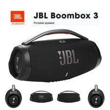 JBL Boombox 3 Bluetooth-Lautsprecher schwarz PartyBoost Tragegriff IP67 NEU!