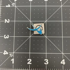 NASA RARE VINTAGE Lapel Pin Enamel BLUE Tone MAGNETIC