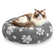 Donut Dog Beds for Small Dogs, Calming Round Cat Beds for Indoor Cats, Cute 3...