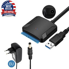 SATA to USB3.0 Adapter Cable for 3.5/2.5 Inch SSD HDD SATA III Hard Drive Disk C
