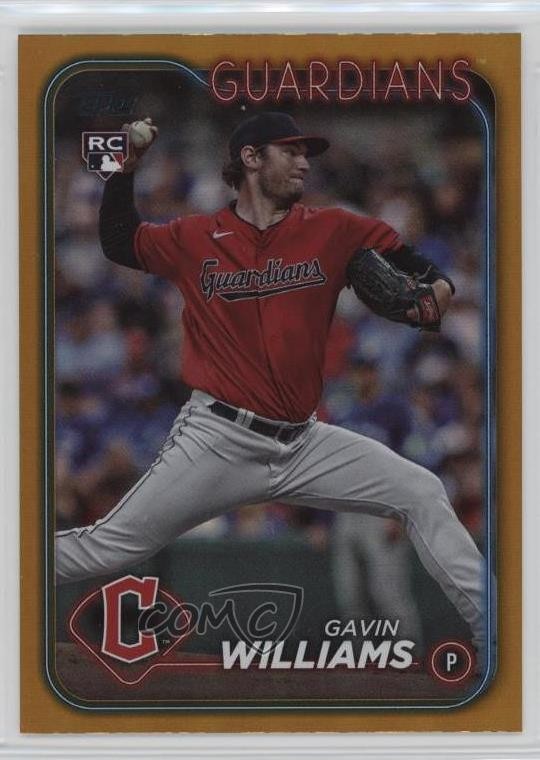 2024 Topps Series 1 Gold Foil Gavin Williams #242 0a6