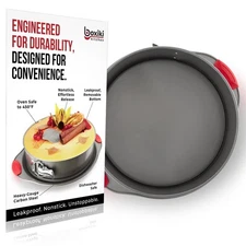 10 Inch Nonstick Springform Pan, Professional Spring Form and Cheesecake Baki...
