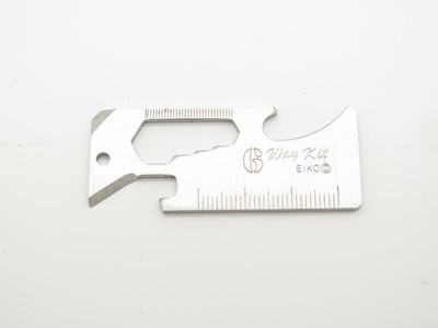 Vintage '80s 6 Way Eiko Knives Mt Fuji 2.25'' Seki Japan Keychain Multi Tool Card
