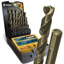 1x Spiralbohrer Speed Force Ø0 mm - HSS-G DIN 338 für Stahl, Baustahl, Alu,