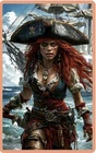 Pirate Women Coloured High Relief 5 oz .999 Fine Copper Bar