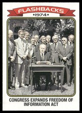 Freedom of Information Act 2023 Topps Heritage News Flashbacks #NF-9