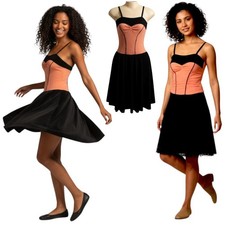 Vignette Adult Large Dance Costume Lyrical Ballet Crepe Jersey Swing Dress