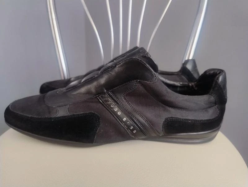 Men Hugo Boss Loafers Black Leather 46 - Bild 3 von 4